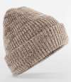 BB328 B328 Beechfield Campfire Beanie Oatmeal Speck colour image